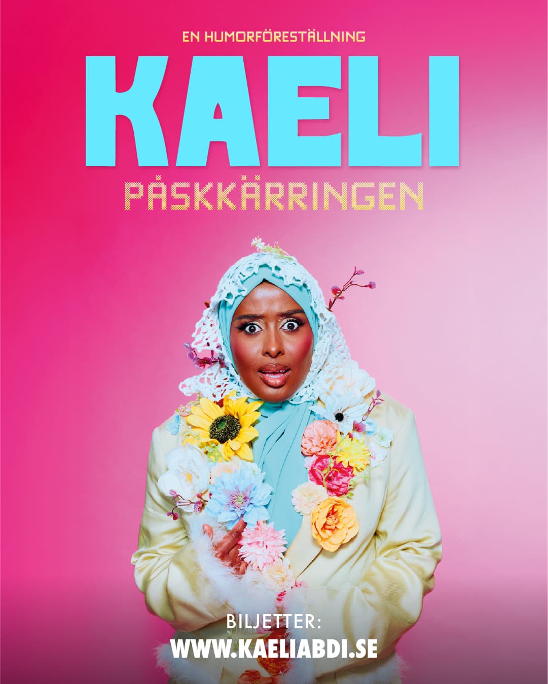 Affisch för KAELI ABDI ”PÅSKKÄRRINGEN”